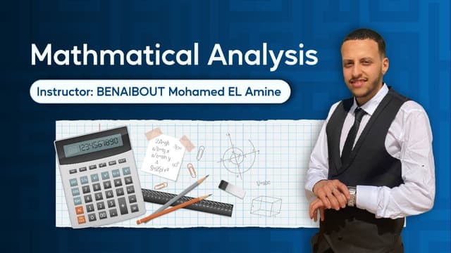 Mathematical Analysis